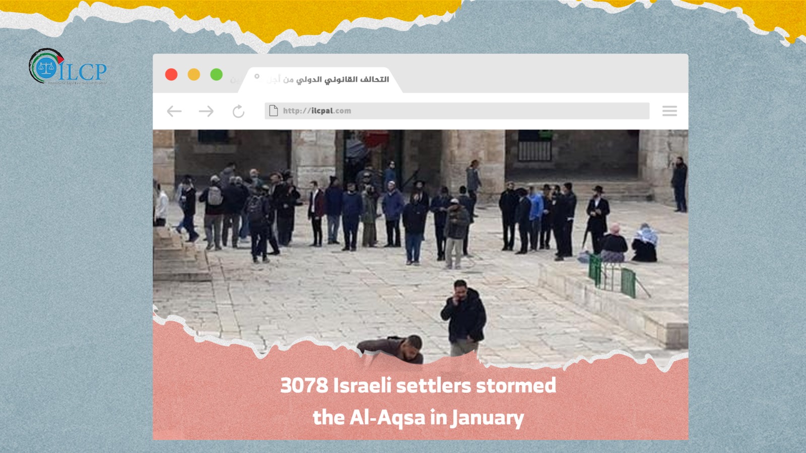 3078 Israeli settlers stormed the Al-Aqsa in January