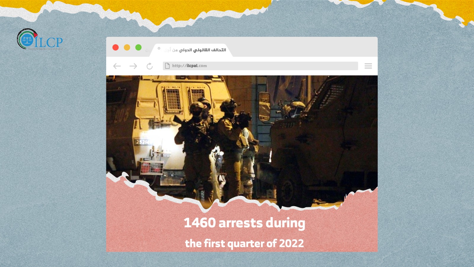 1460 arrests during the first quarter of 2022
